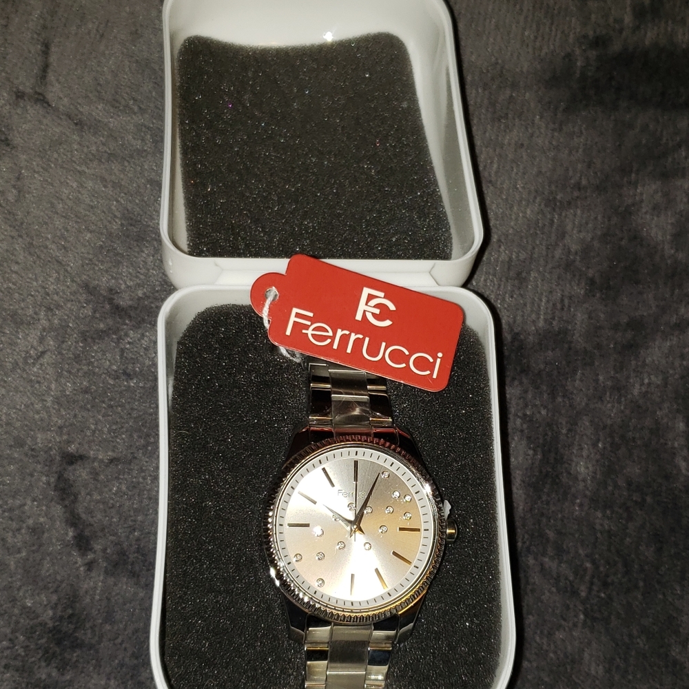 Women's Ferrucci wristwatch silver NEW